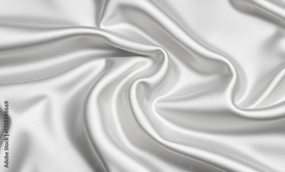 Elegant white satin fabric Elegant white satin fabric