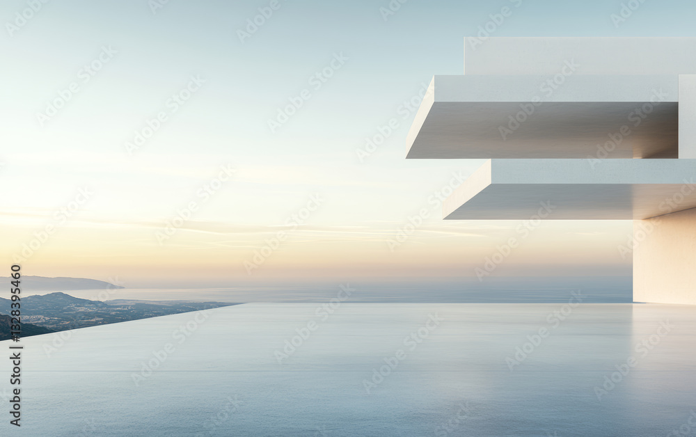 Minimalist modern art building space structure
Minimalist modern art building space structure