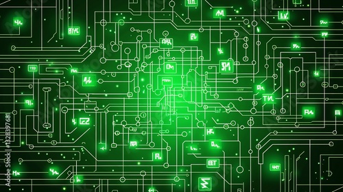 Wallpaper Mural Minimalist vector of trading strategy board with different market entry and exit points mapped out Torontodigital.ca