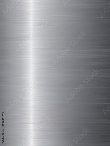 Brushed metal texture with a sleek silver finish, subtle horizontal lines, and a soft metallic shine. material, textured, blank, pattern, gray color, metal, ai