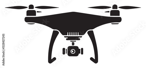 Drone silhouette image unmanned aerial vehicle technology innovation