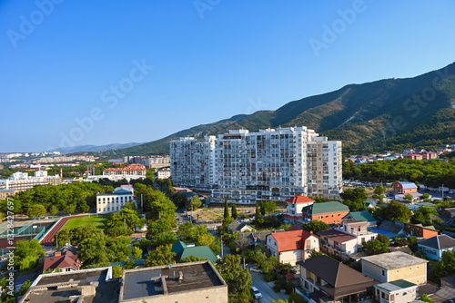 Quadro em tela Gelendzhik city landscape on a summer day, Krasnodar region of Russia