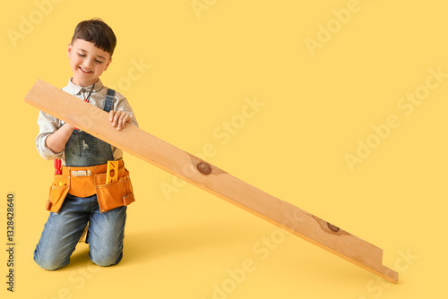 Cute little builder with wo...