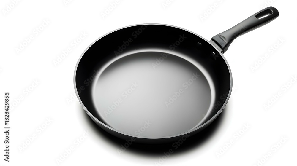 black frying pan with a non-stick coating black frying pan with a non-stick coating