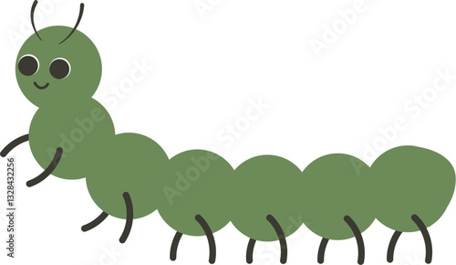Cartoon Caterpillar Illustration