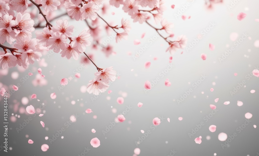 Delicate cherry blossoms in bloom Delicate cherry blossoms in bloom