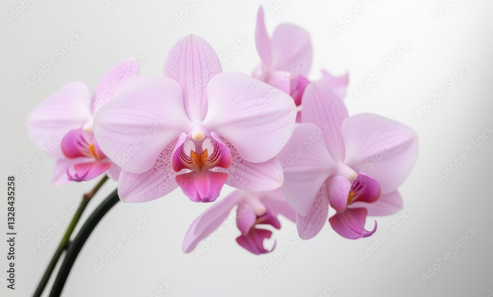 Delicate pink orchids in bloom Delicate pink orchids in bloom