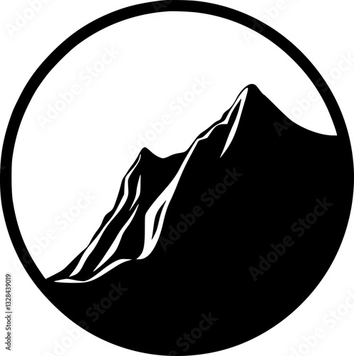 Detailed monochrome topography illustration featuring abstract geometric patterns and minimalist black and white design elements for nature landscape and artistic creative projects