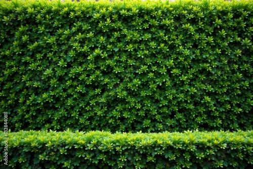 Dense boxwood hedge, vibrant green, formal garden backdrop, greenery, hedge, botany