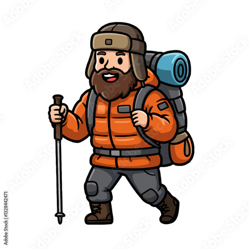 Bearded Winter Hiker