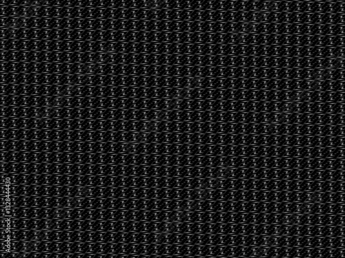 Black metal texture steel background. Perforated metal sheet. Texture of black carbon fiber.