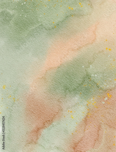 Abstract watercolor artwork with soft pastel colors and texture