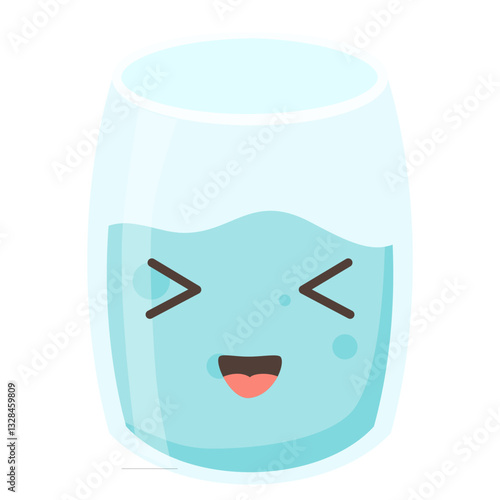 Glass of Water Character, World Water Day Illustration