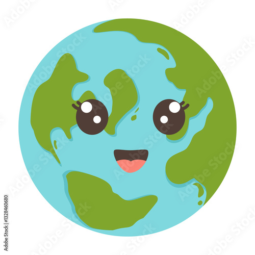 World Earth Day Cartoon CharacterIllustration