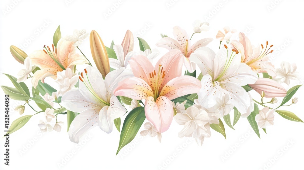 Obraz premium Lily Floral Arrangement Decor