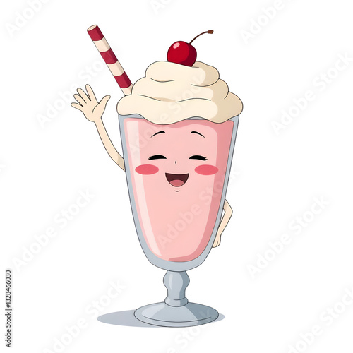 Delicious Ice Cream with Cherry – Transparent Background PNG for Design Use
