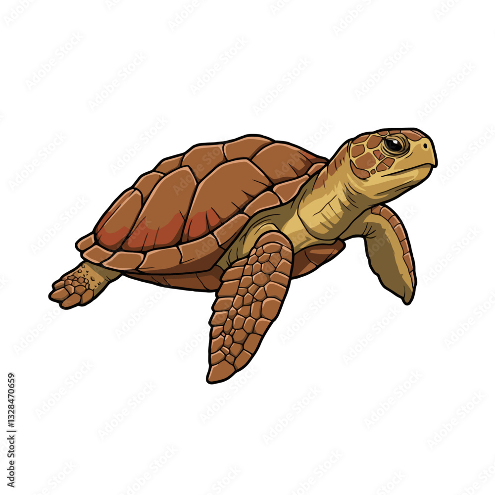 Naklejka premium Turtle Illustration