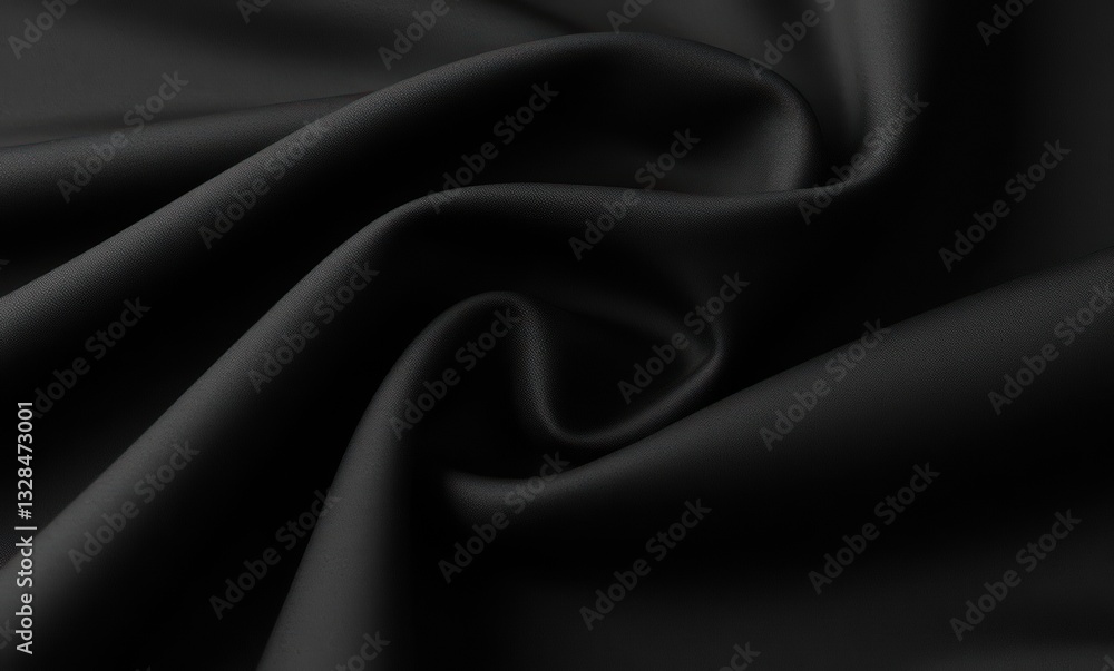 Elegant black fabric texture close-up Elegant black fabric texture close-up