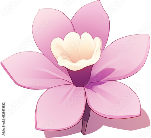 pink flower vector illustration