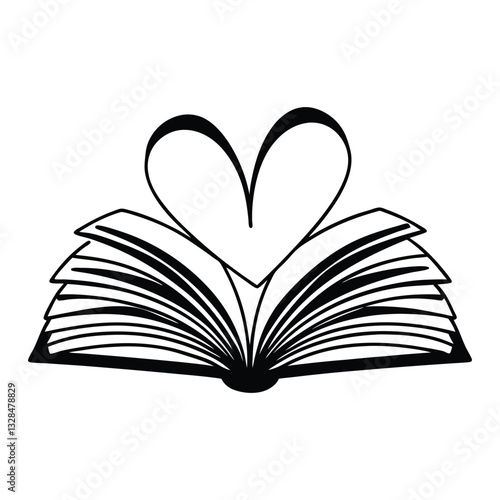 Book lover vector illustration, Book Reader clipart design, librarian reading Art