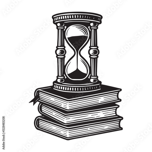 Book with magical vector illustration, Book Reader clipart design, books and mythical Art