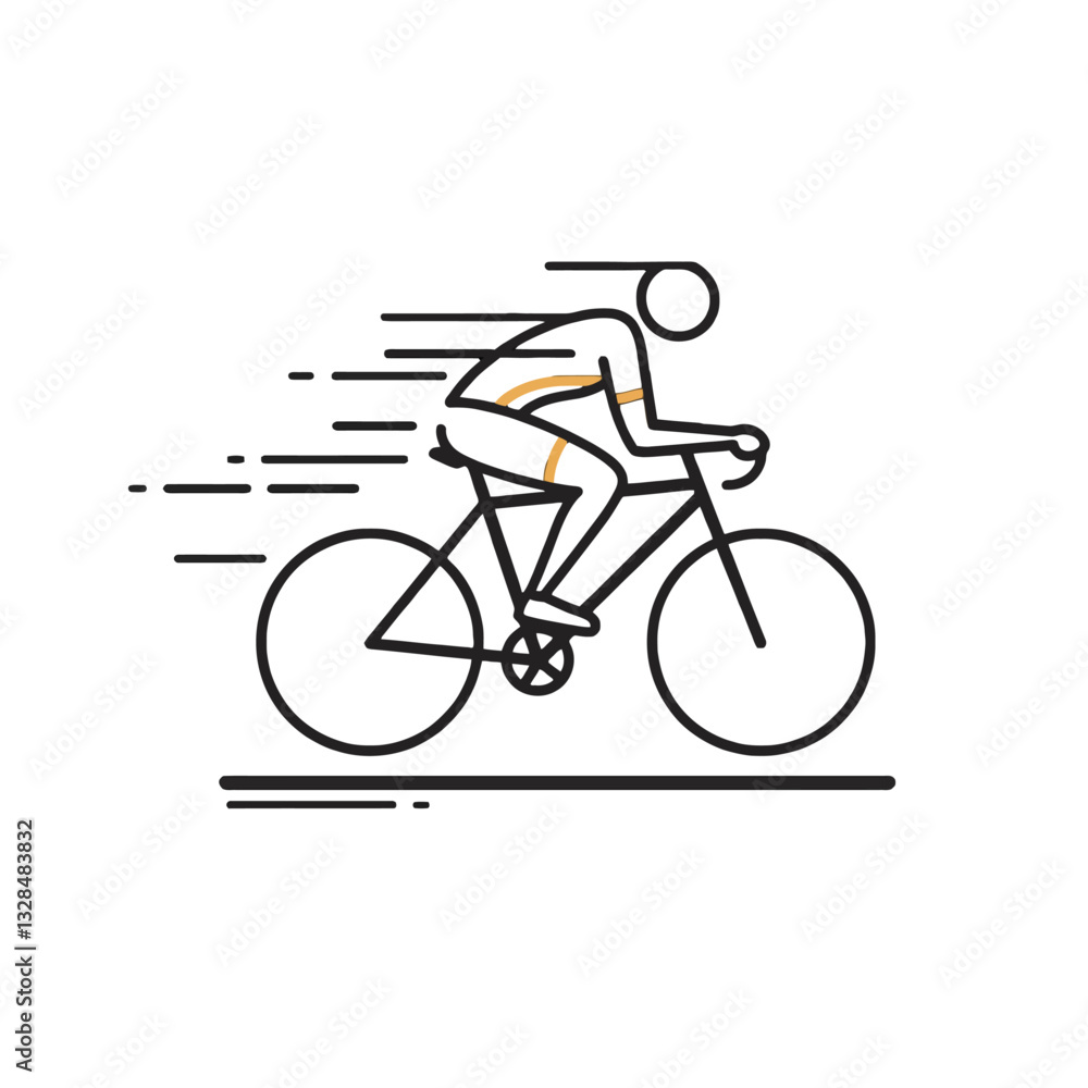 Fototapeta premium Cycling Athlete