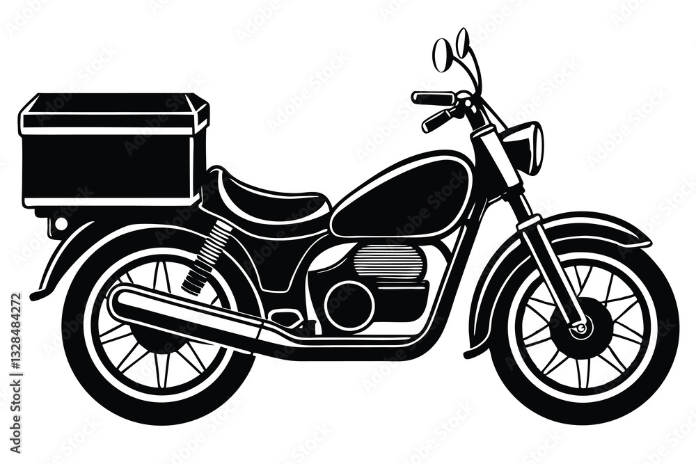 Fototapeta premium vintage scooter isolated on white