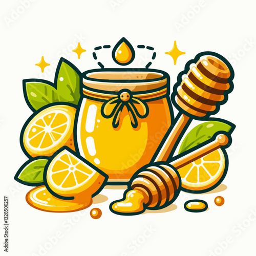 honey vector illustration
