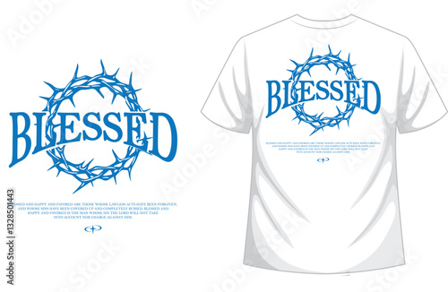 Christian bible verse t shirt design illustration vector	