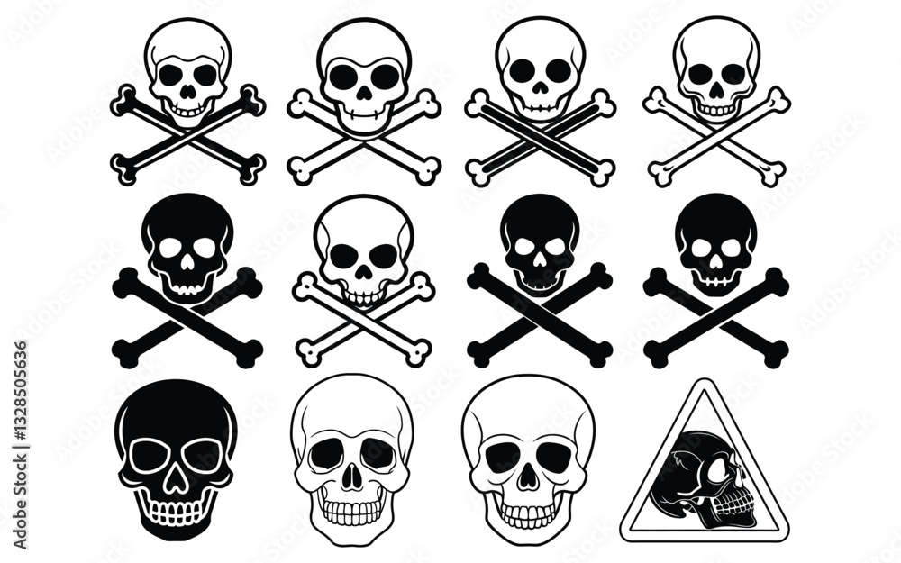 Skull Danger Vector icon Skull Danger Vector icon