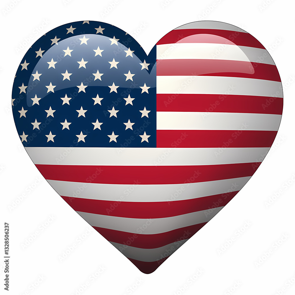 USA Love Heart USA Love Heart
