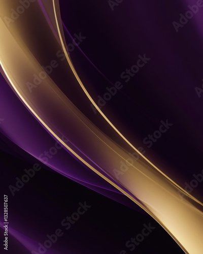 A deep purple and gold gradient background. Featuring rich purples and soft gold with smooth transitions