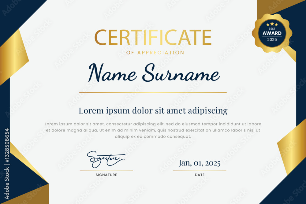 Obraz premium Elegant Certificate Template Design