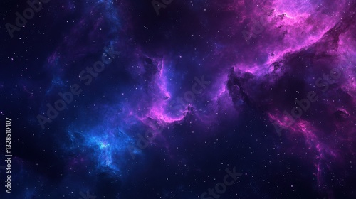 A deep space nebula abstract gradient background. Featuring cosmic hues and soft glowing transitions