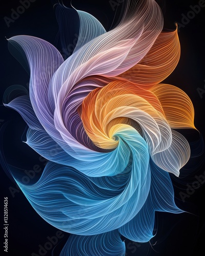 Vibrant Abstract Background Featuring Colorful Waves and Dynamic Patterns for Creative Designs
