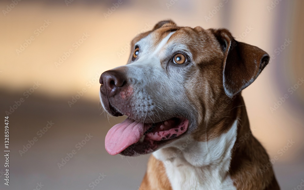 Pet Influencer, Happy Dog Portrait Indoor Pet Influencer, Happy Dog Portrait Indoor