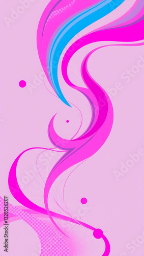 Colorful Abstract Background Design: Modern Vibrant Swirls and Patterns