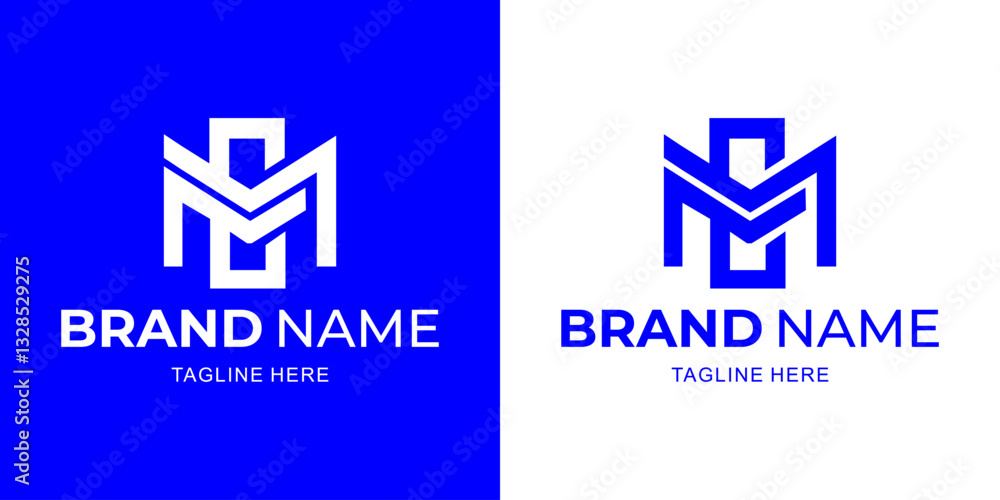 Fototapeta premium Creative MC Letter Logo with Abstract, Illustration, Design Inspiration, Vector, Icon