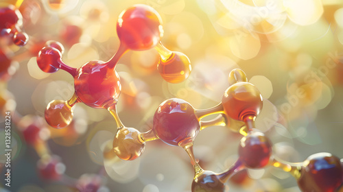 Wallpaper Mural Illustrating Ubiquinone (Coenzyme Q10) Structure and its Impact on Health Torontodigital.ca