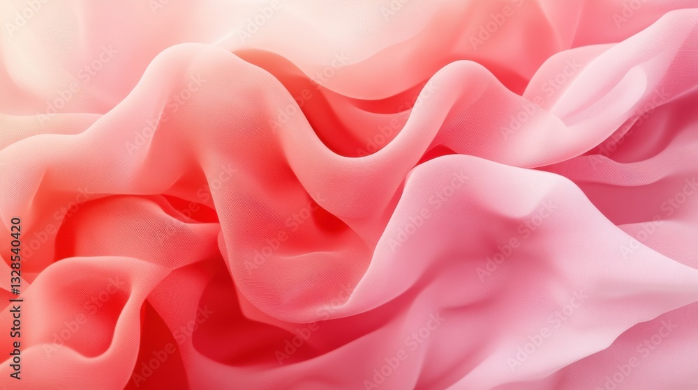 Obraz premium A gradient from coral red to soft pink. Featuring coral tones blending into soft pink hues