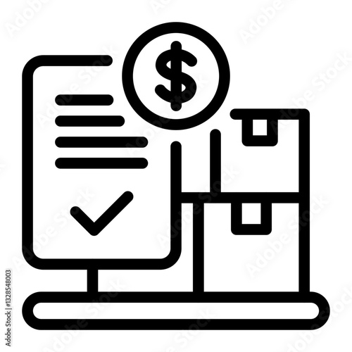 This Procurement icon is suitable for Business, Business Operation, etc