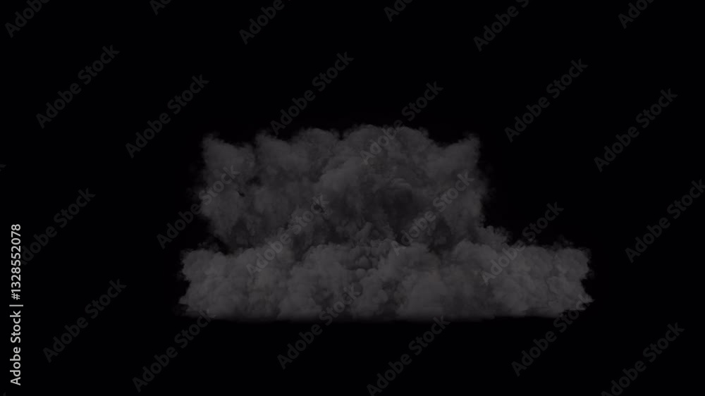 The explosion of a military explosives or flammable with a strong smoke. The explosion of a military explosives or flammable with a strong smoke.