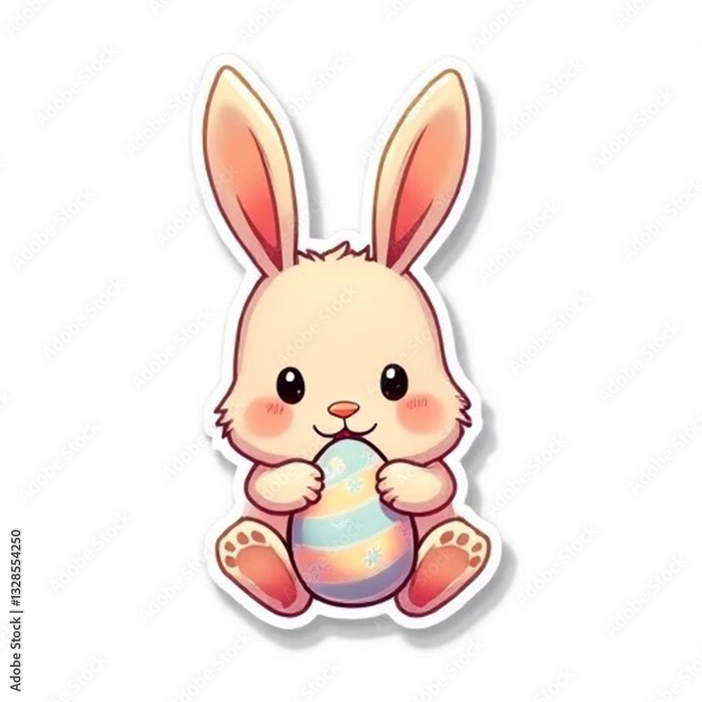 Obraz premium easter bunny with easter egg