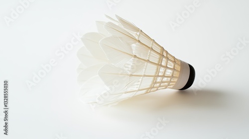 Wallpaper Mural Close-up of a Badminton Shuttlecock on a White Background Torontodigital.ca