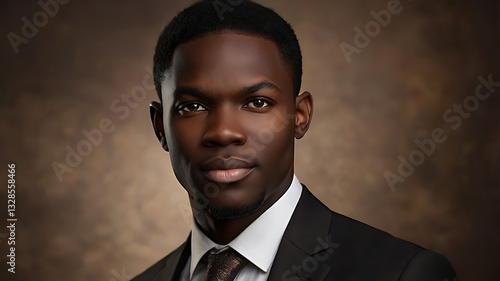 Professional Business Executive Male Portrait: Confident Man in Suit and Tie