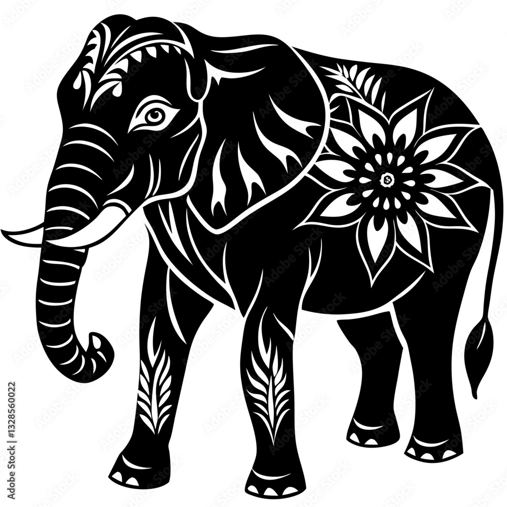 Obraz premium elephant silhouette