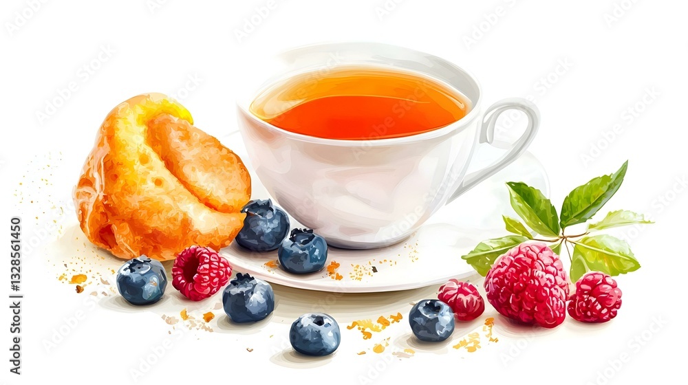 cup of a tea isolated on white background cup of a tea isolated on white background