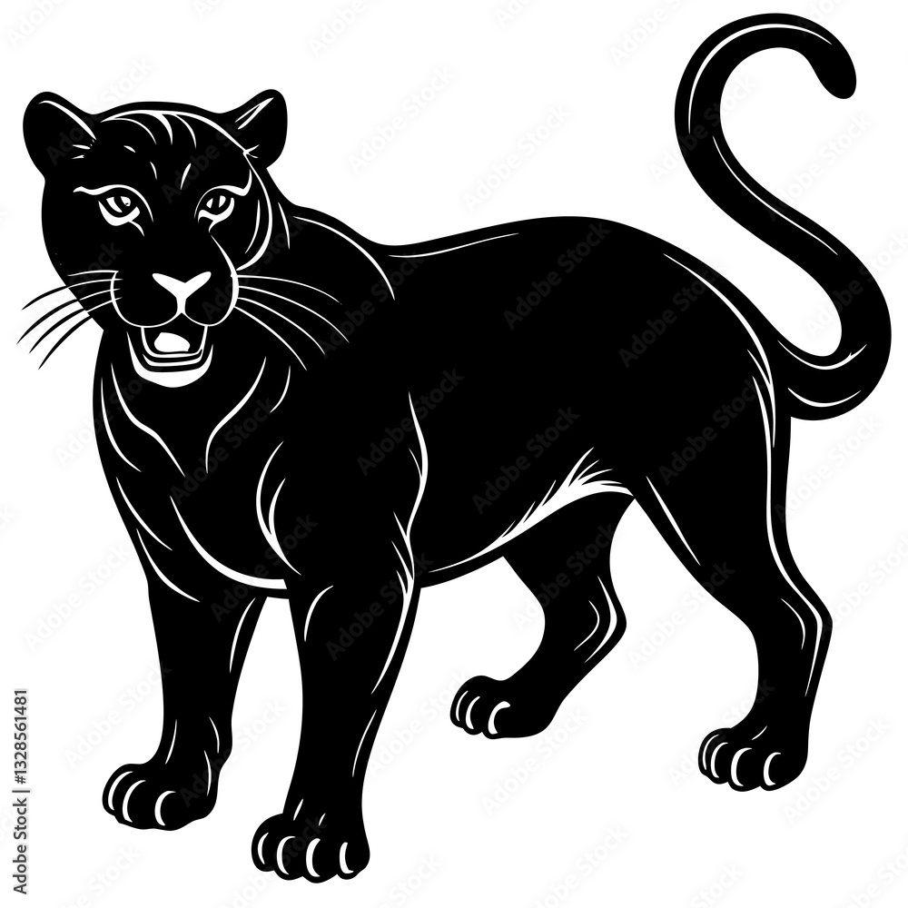 Obraz premium panther silhouette