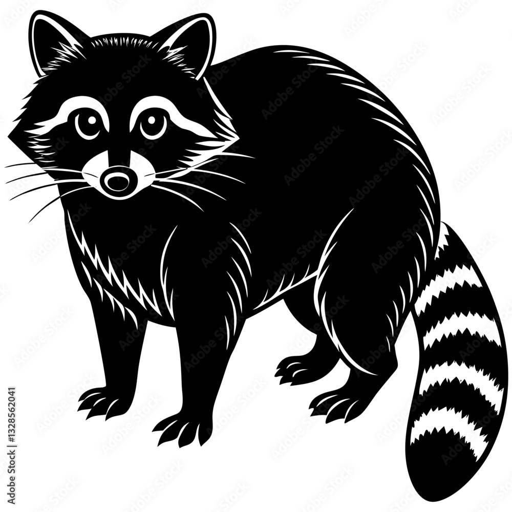 raccoon silhouette raccoon silhouette