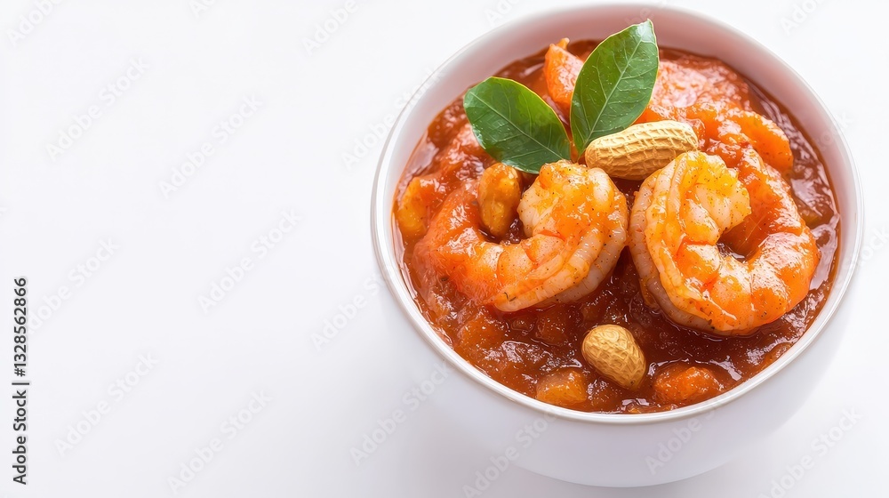 Flavorful bowl of cameroonian ndole stew featuring shrimp and herbs for a delicious and nutritious meal experience Flavorful bowl of cameroonian ndole stew featuring shrimp and herbs for a delicious and nutritious meal experience